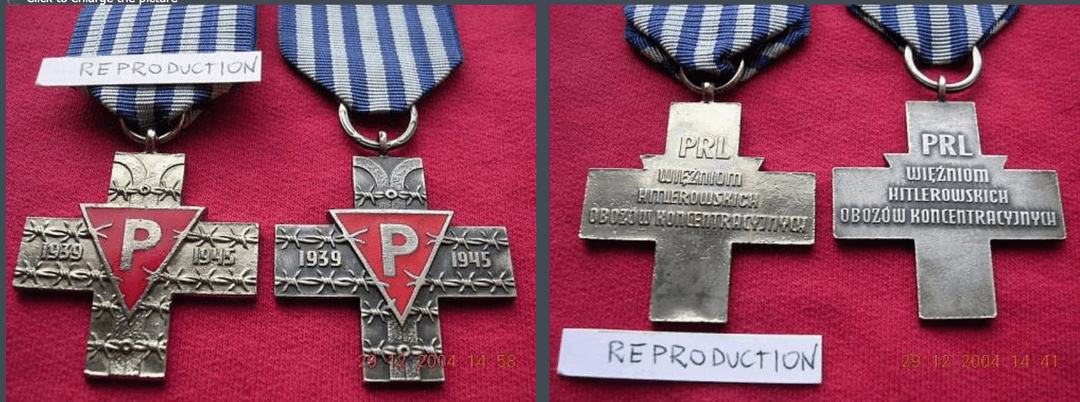 Porównanie oryginału i repliki Krzyża Oświęcimskiego