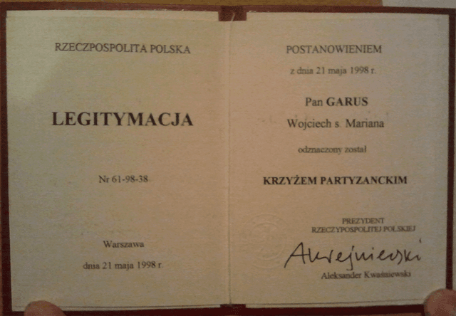 Legitymacja wersja RP