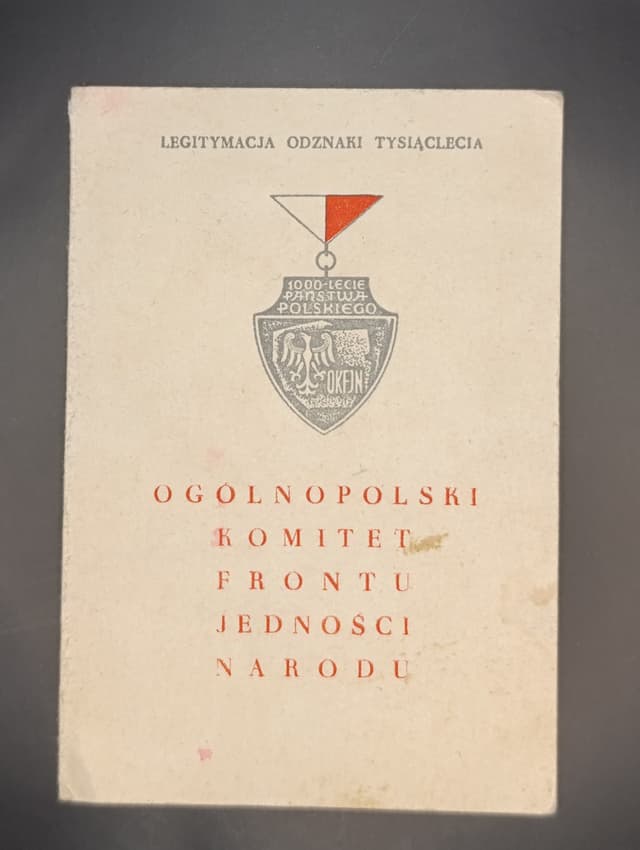 Okładka legitymacji