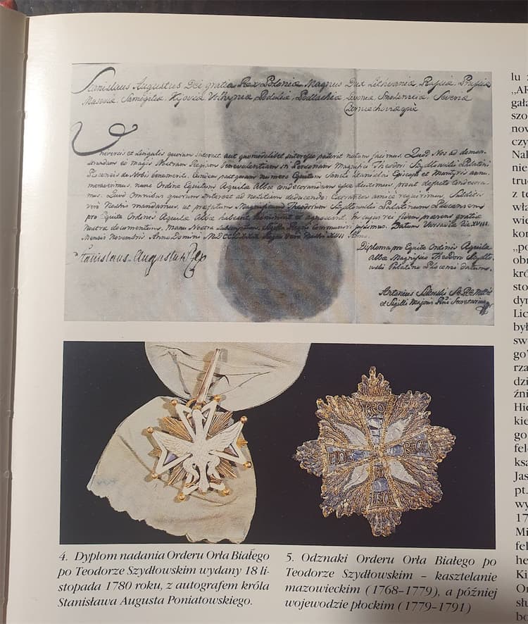 Przykładowe zdjęcie z rozdziału - dyplom nadania Orderu Orła Białego